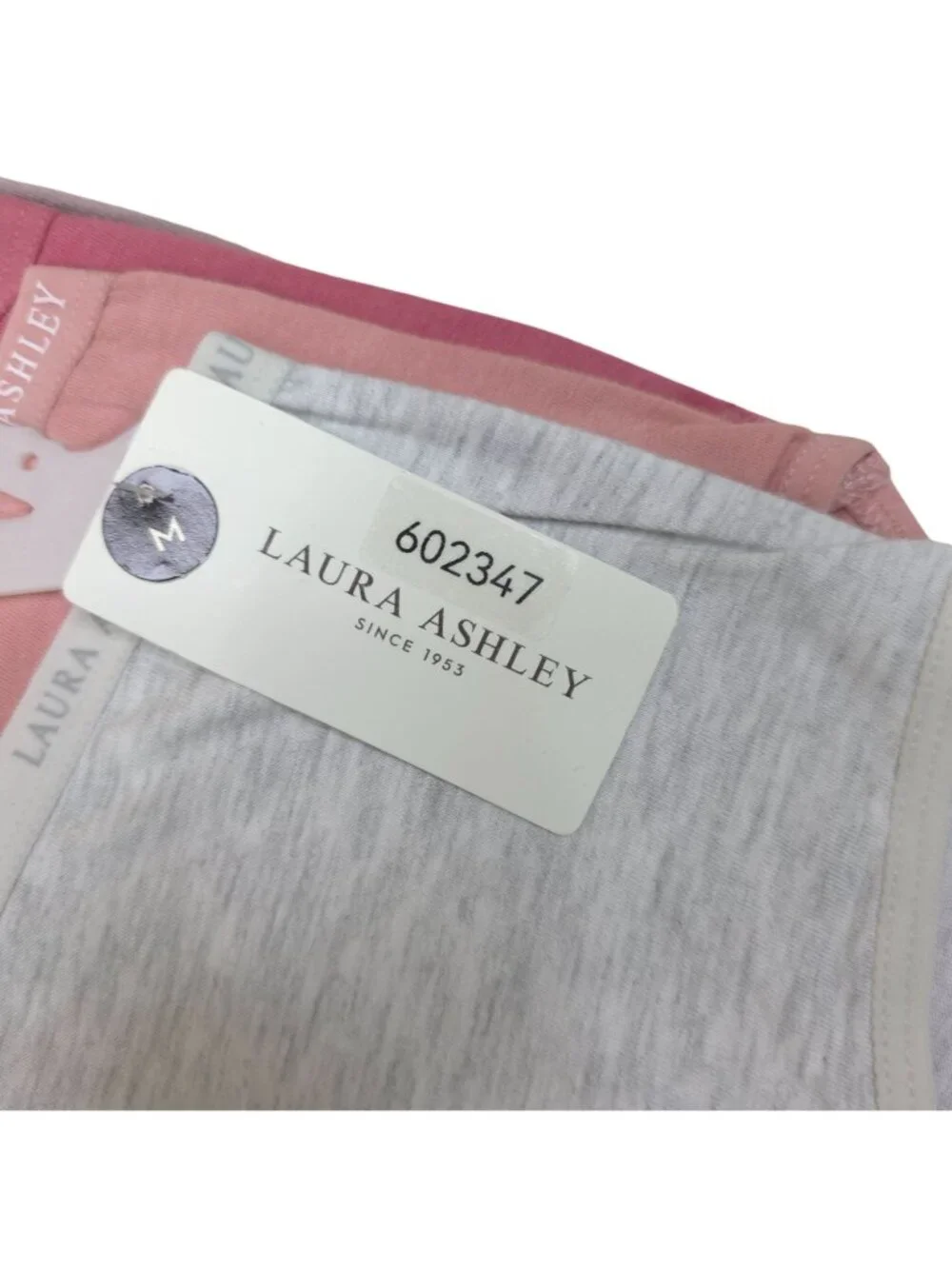 Laura Ashley Womens 5-Pack Tag-Free Panties Size Medium Cotton Spandex